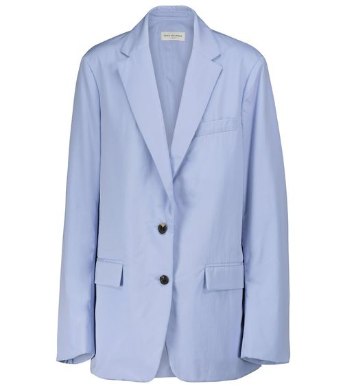 Cotton poplin blazer