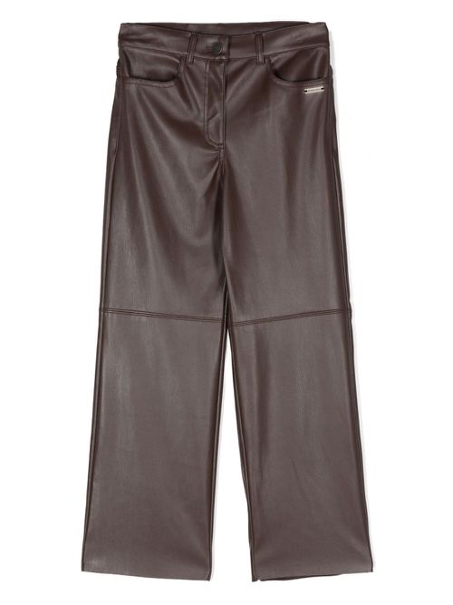 Straight-leg trousers - Brown
