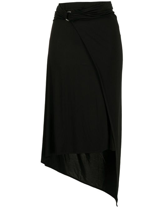 Belted-waist skirt - Black