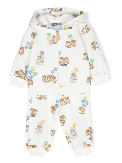 Toy Bear print tracksuit set - White
