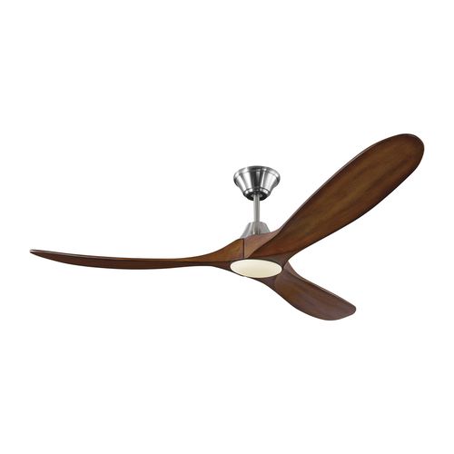 Brushed Steel 60"Ceiling Fan from the Maverick Collection