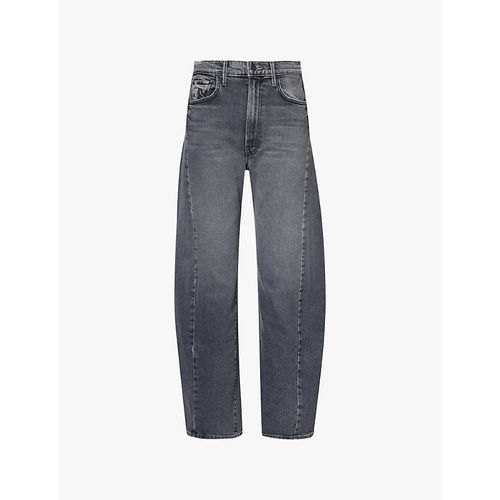 Womens Outta Sight the Half Pipe Flood Barrel-leg High-rise Stretch-denim Jeans