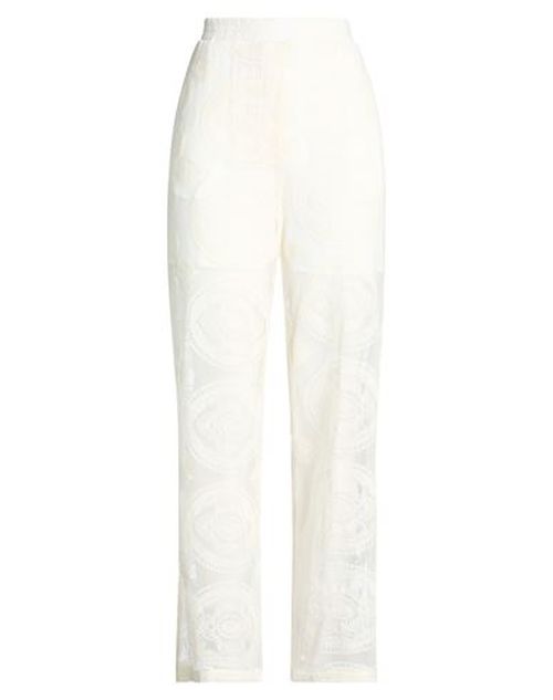 Marsēm Woman Pants Ivory Size 6 Cotton