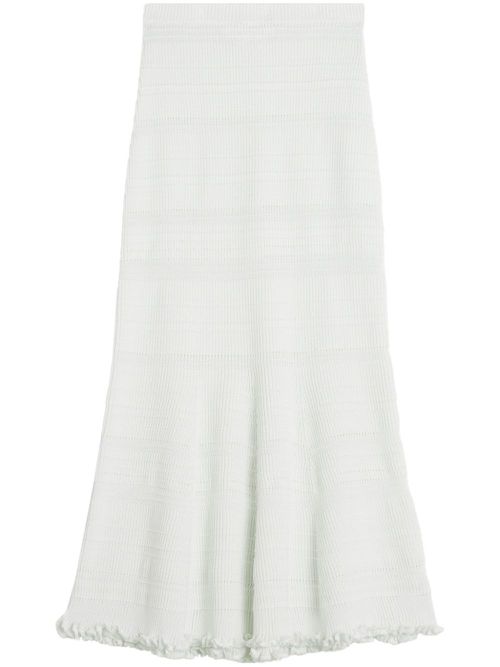 Cotton maxi skirt - White
