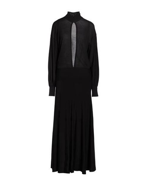 Alaïa Woman Maxi dress Black Size 8 Wool, Polyamide