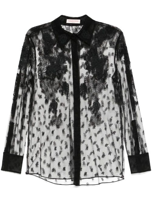 Lace shirt - Black