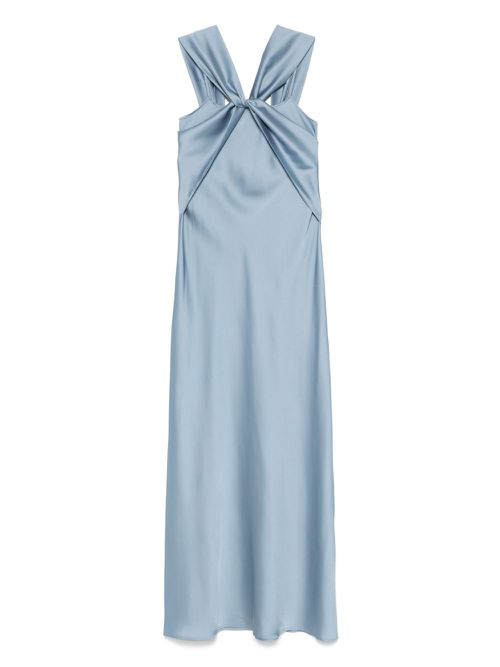 D.Exterior satin gown - Blue