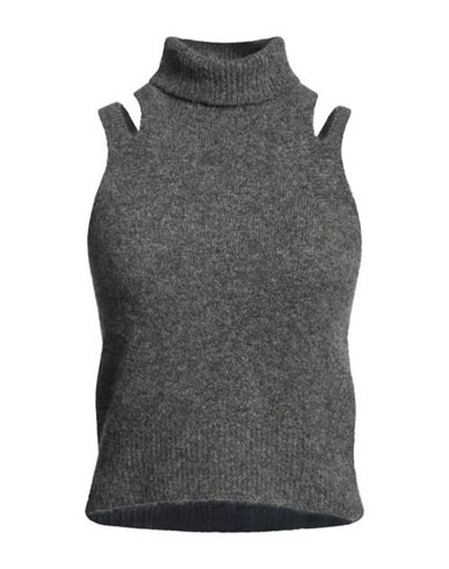 Woman Turtleneck Grey Size M Cashmere, Silk, Polyester