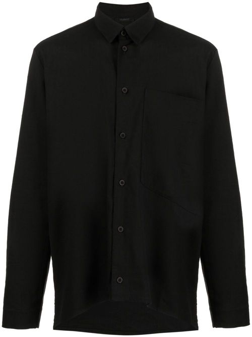 Long-sleeve button-up shirt - Black