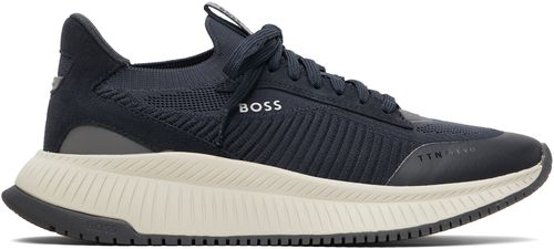 Navy TTNM EVO Knitted Sneakers
