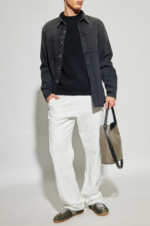 Cotton Sweatpants, Men's, White