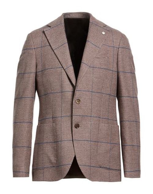 L. b.m. 1911 Man Blazer Taupe Size 40 Cotton