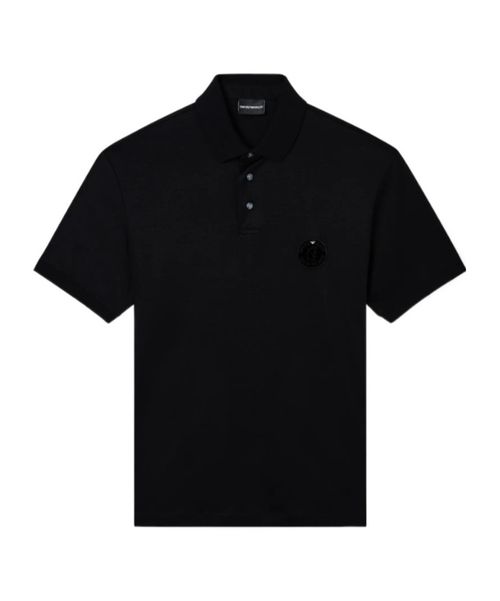 Logo-patch polo shirt