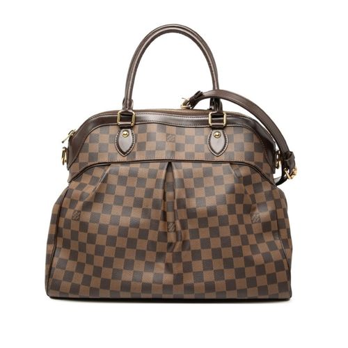 Louis Vuitton Brown Pvc Leather Handbag Shoulder Bag Pre-Owned