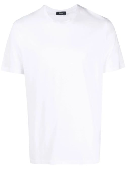 Logo-Plaque Cotton T-Shirt — white