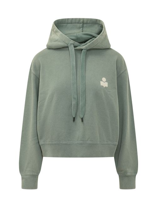 Green Logo Hood Sweatshirt
