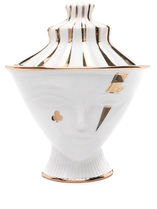 Gilded Giuliette porcelain box - White