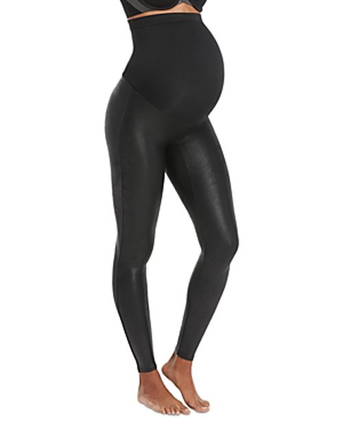 Mama Maternity Faux Leather Leggings