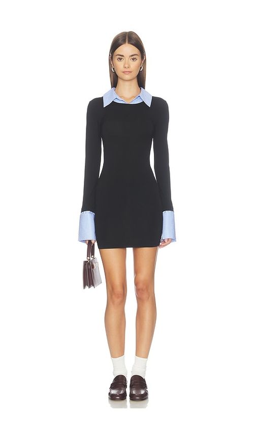 ALL THE WAYS Josie Collared Mini Dress in Multi. XS. Also in