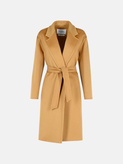 'Melinda' Beige Cashmere Coat