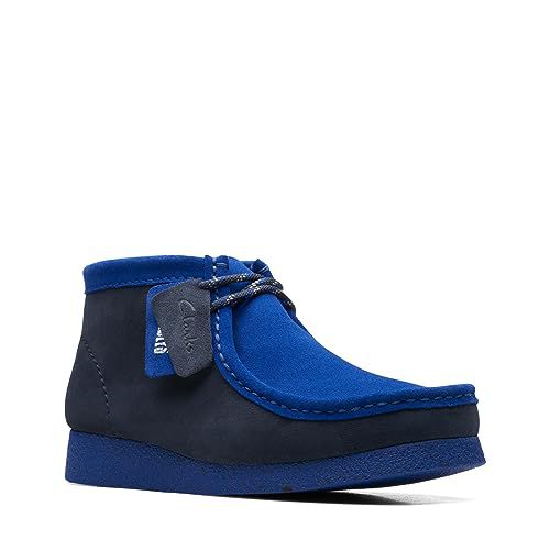 Clarks Men's Wallabee Evo Boot Navy Combi Suede