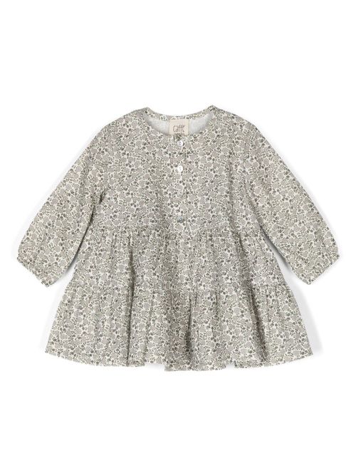 Floral-print dress - White