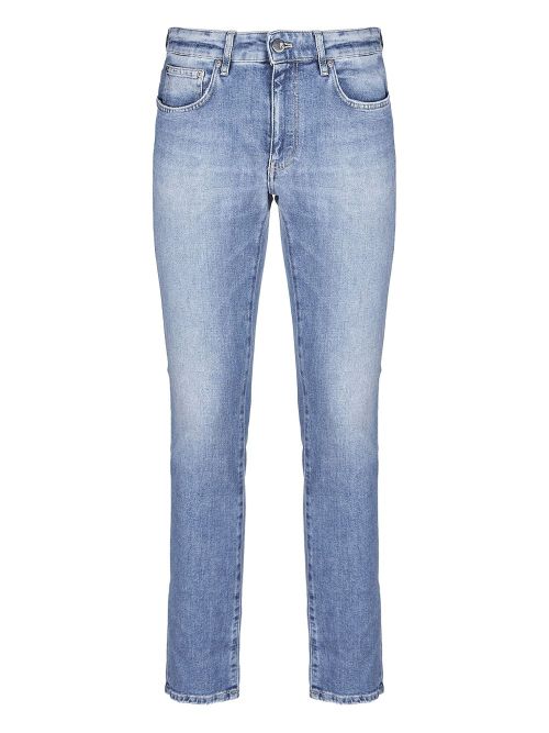 Cotton slim jeans - Blue