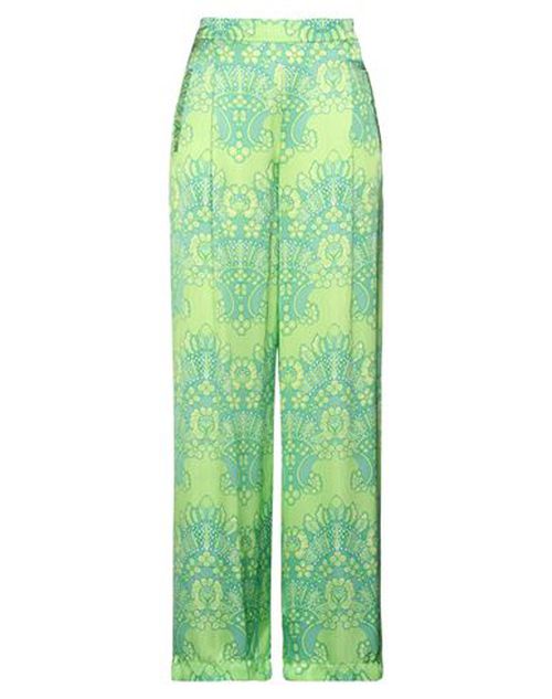 Pink Memories Woman Pants Green Size 2 Viscose