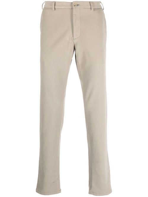 Mid-rise slim-fit chinos - Neutrals