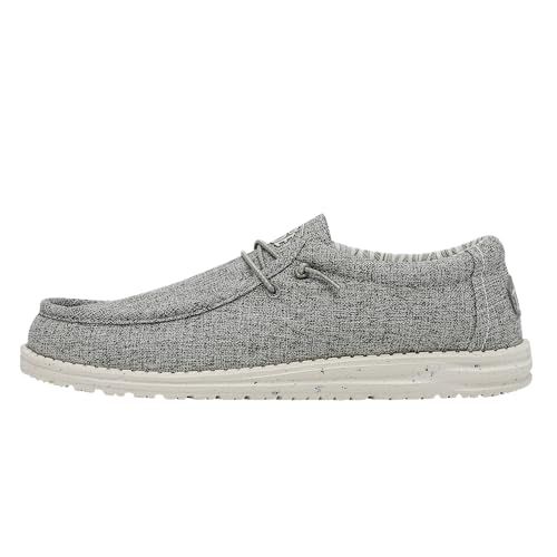 HEYDUDE Men's Linen Wally Blend Iron