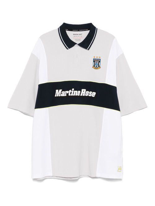 Martine Rose panelled polo shirt - Grey