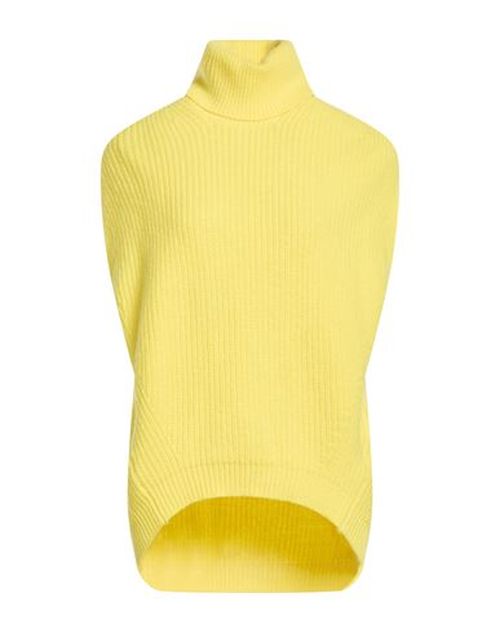 Woman Turtleneck Yellow Size S Virgin Wool