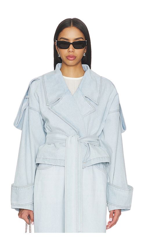 SELMACILEK Nayla Denim Jacket in Blue. L. Also in M