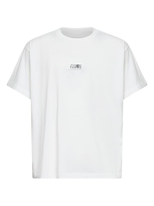 Cotton Jersey Numeric T-Shirt — White