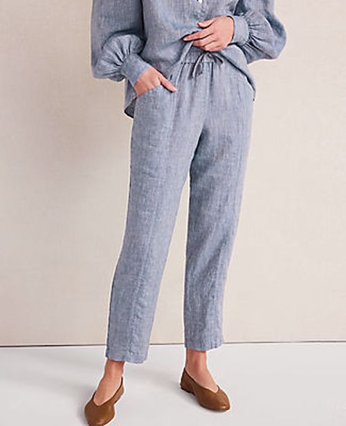 Ann Taylor Haven Well Within Linen Straight Leg Pants