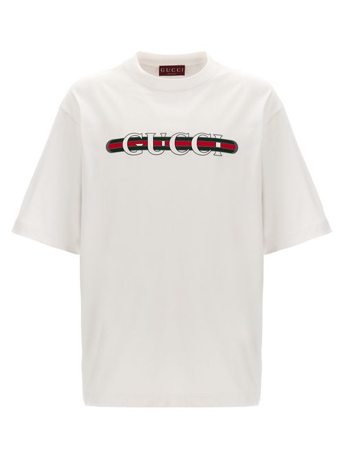 Logo-Print Cotton T-Shirt — White