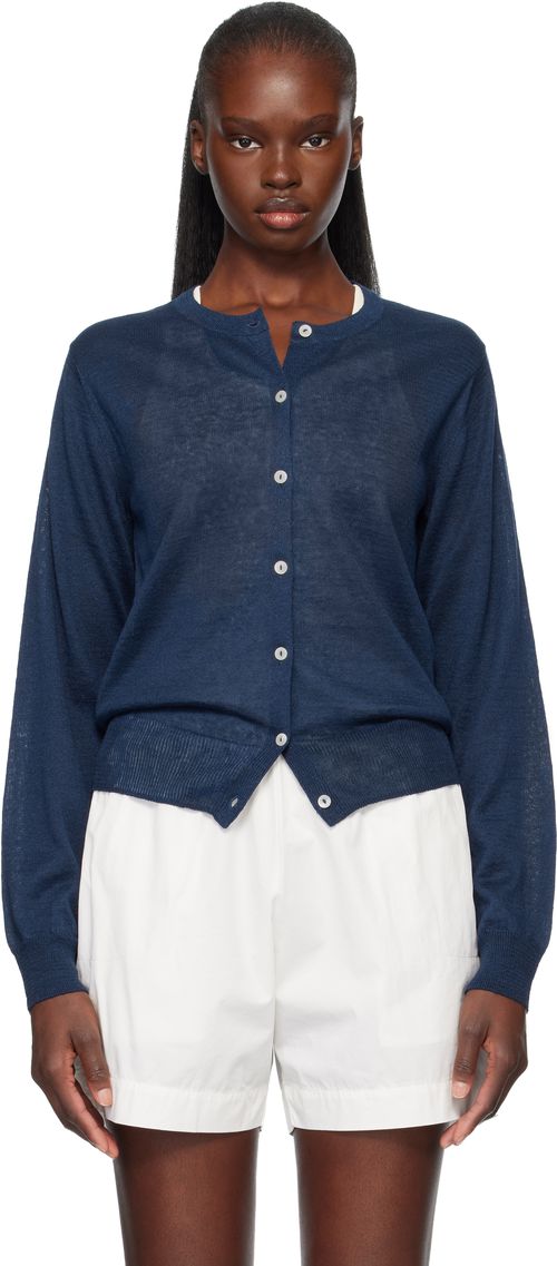 Navy Rola Linen Cardigan