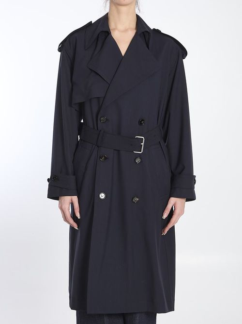 Fine Wool Trench Coat