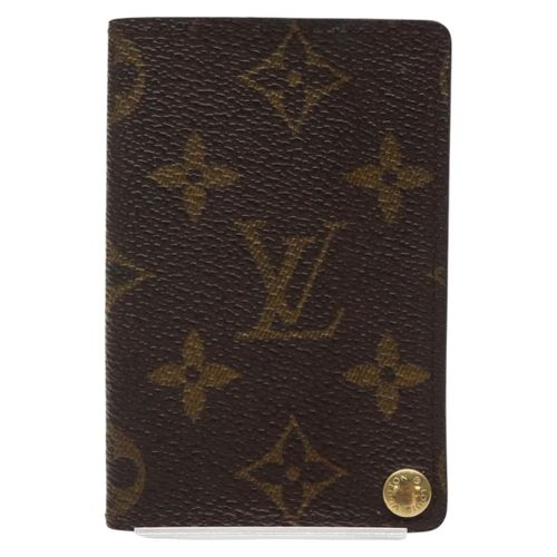Louis Vuitton Porte Carte Crédit Pression Brown Canvas Wallet Pre-Owned
