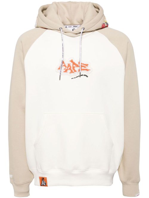 Logo-patch hoodie - Neutrals