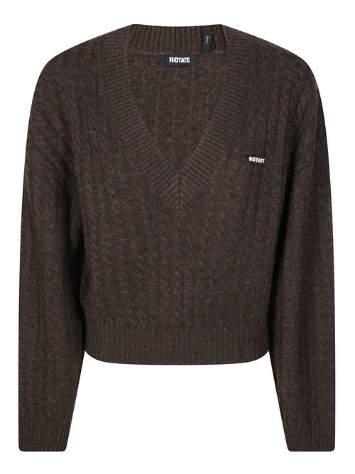 Women's Cable V-Neck Sweater