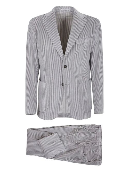Corduroy Pant Suit — Grey