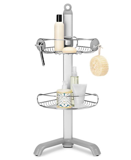 Bath Accessories, Stainless Steel Corner Shower Caddy Bedding