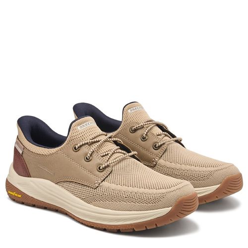 Men's Slip-Ins Alden Bungee Lace Goodyear Slip On Shoes (Taupe)