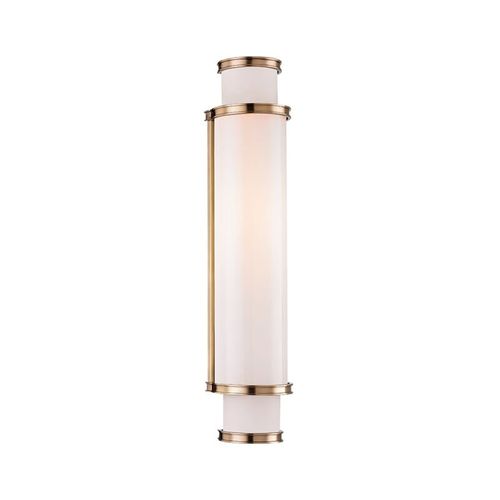 Malcolm 5" Bathroom Vanity Light in Aged Bra