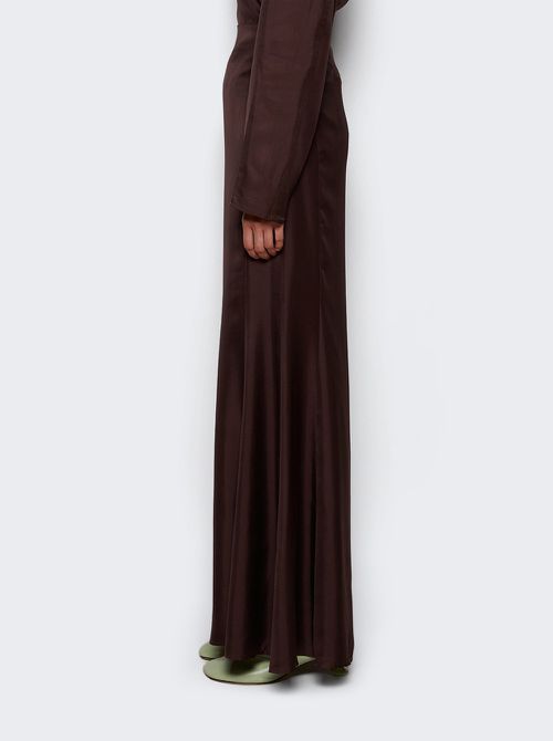 Dalupiri Silk Skirt Chocolate