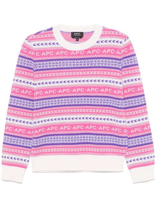 Jacquard sweater - Pink