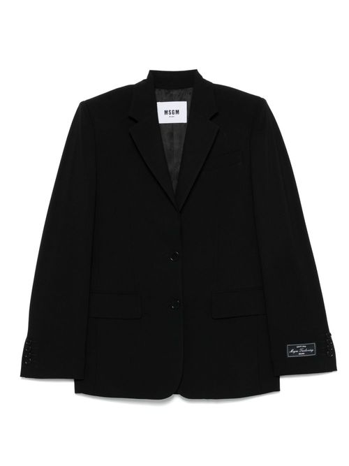 MSGM single-breasted blazer - Black