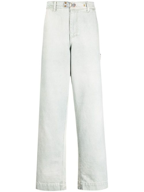 High-waist wide-leg jeans - Blue