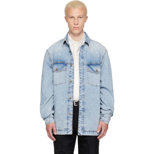 Blue Faded Denim Shirt